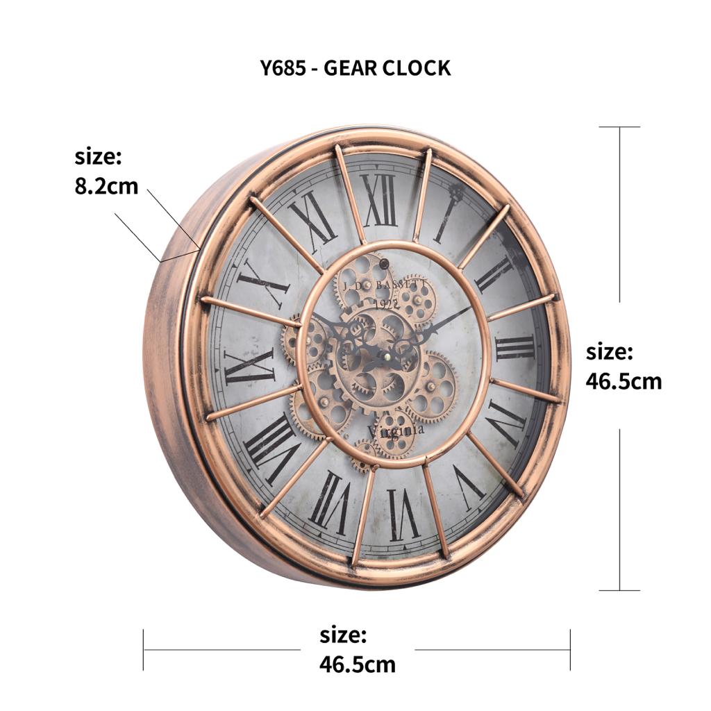 ساعة مسننات Gear Clock Y685