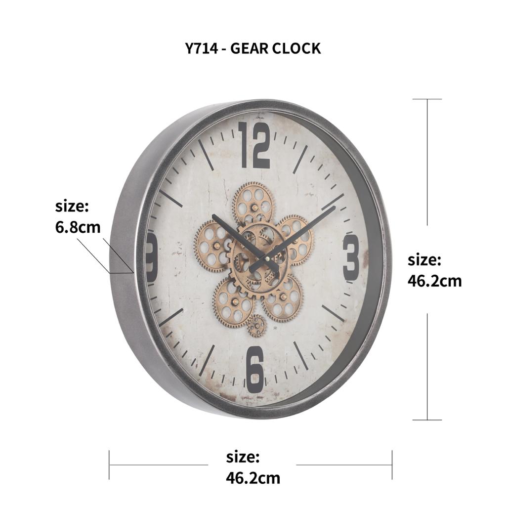 ساعة مسننات Gear Clock Y714
