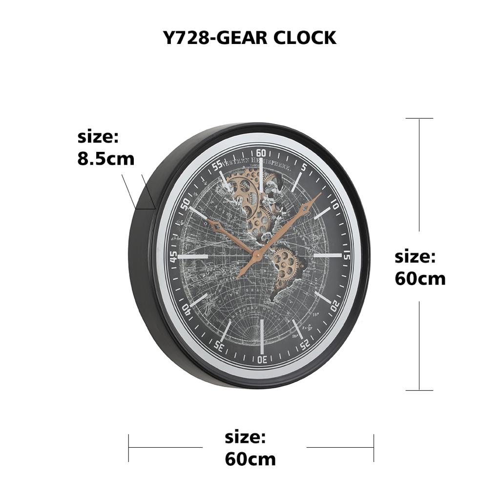ساعة مسننات Gear Clock Y728