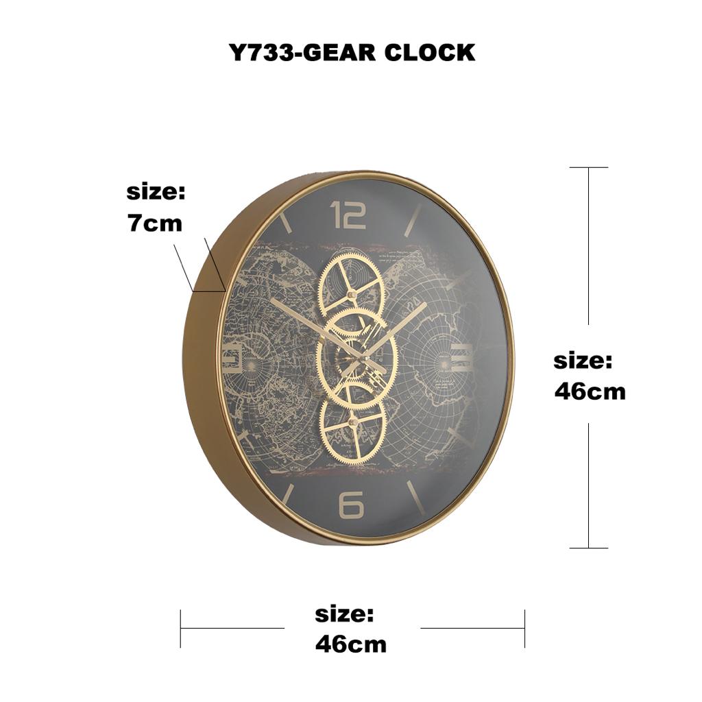 ساعة مسننات Gear Clock Y733