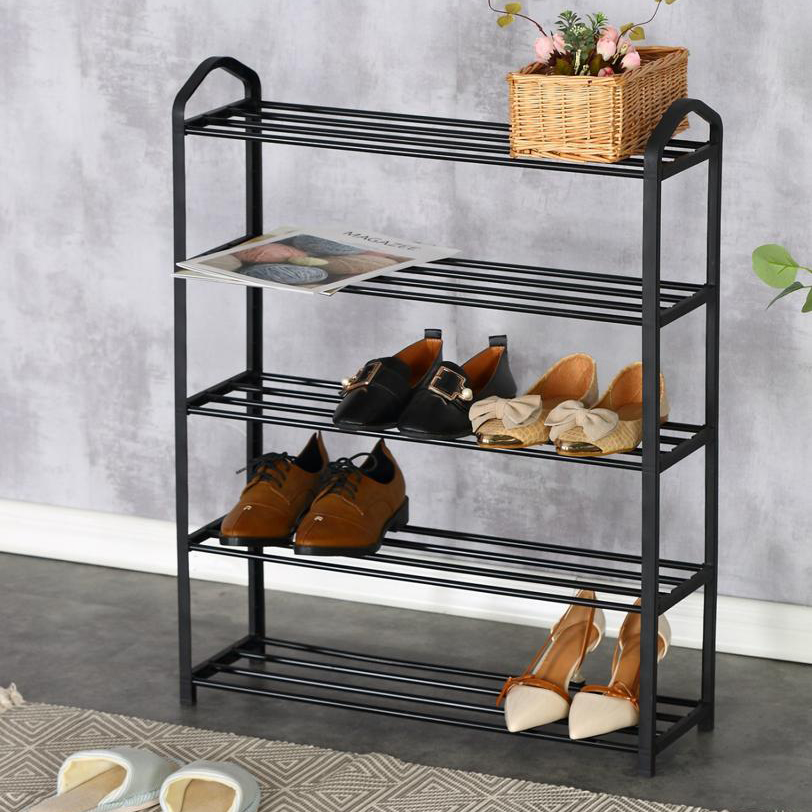 رفوف احذية  5 رفوف  شوهم shoe rack  اسود 62*20*79 سم