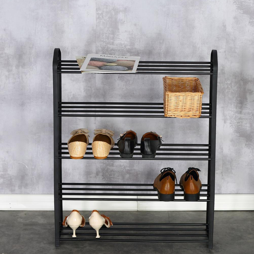 رفوف احذية  5 رفوف  شوهم shoe rack  اسود 62*20*79 سم