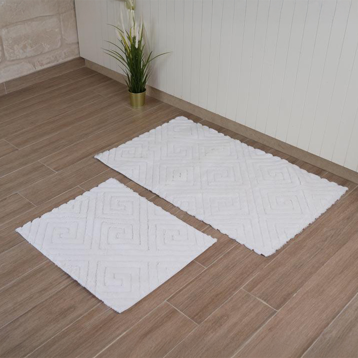 دعسة حمام 2 قطعة LUXURY FLOOR ECRU 60X100