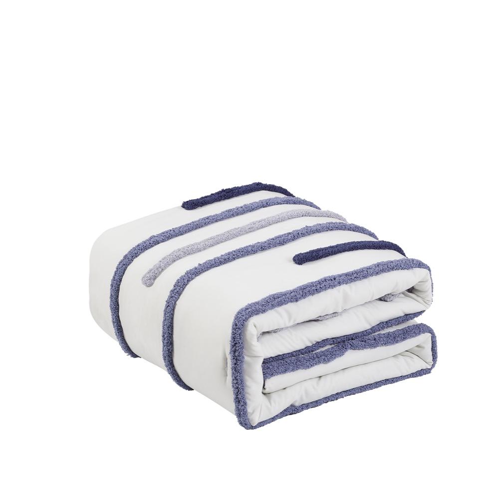 طقم غطاء تخت ميكروفايبر 5 قطع kids zone elton blue