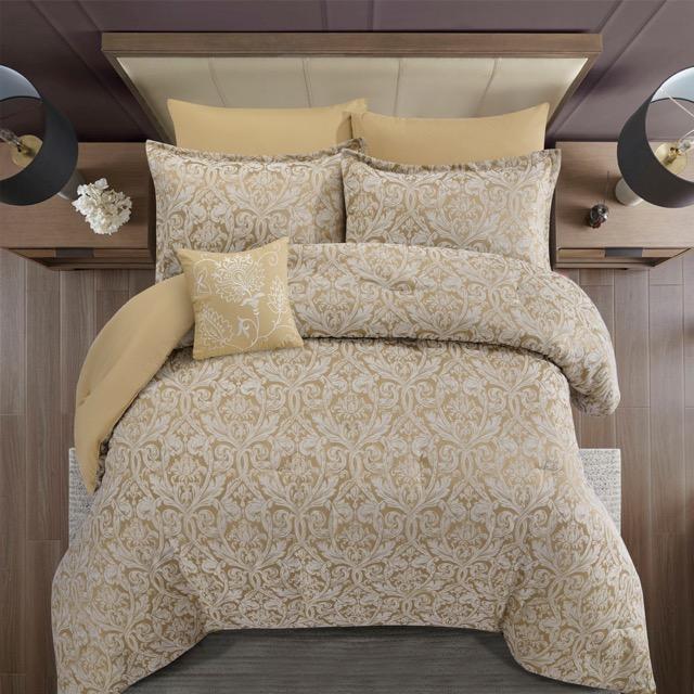 مفرش  مجوز7 قطع   PAISLEY GOLD TAILOR JACQUARD