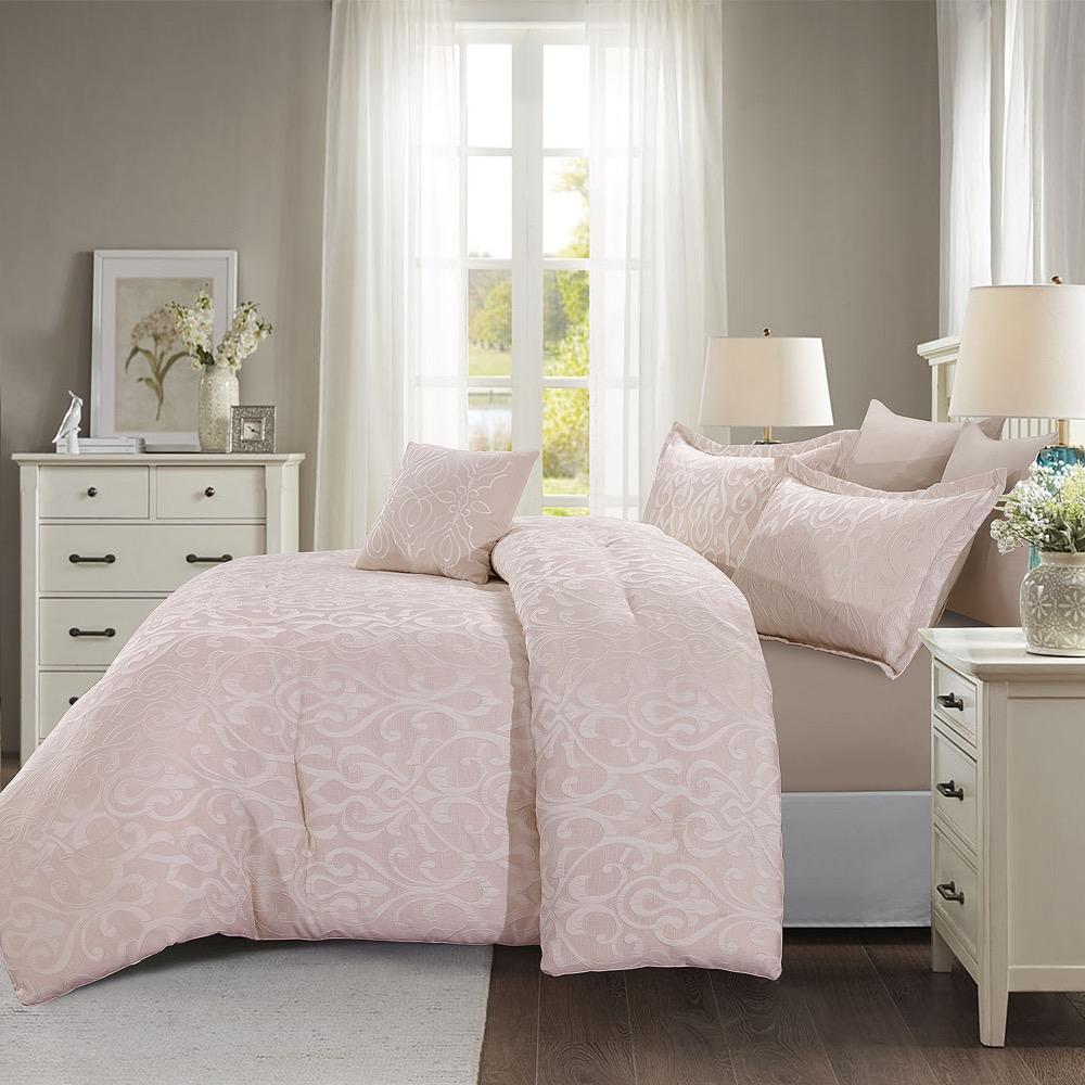 مفرش  مجوز7 قطع   MAXIMOS TEA ROSE TAILOR JACQUARD