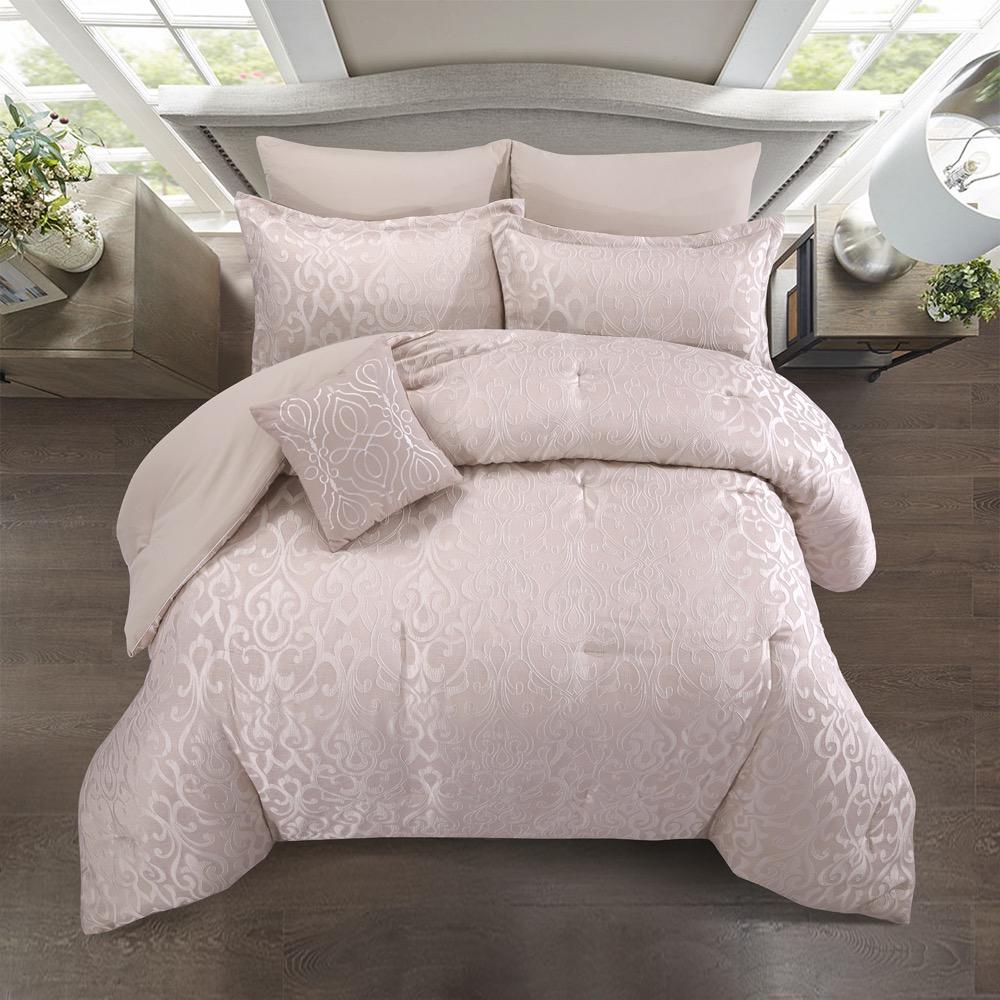 مفرش  مجوز7 قطع   MAXIMOS TEA ROSE TAILOR JACQUARD