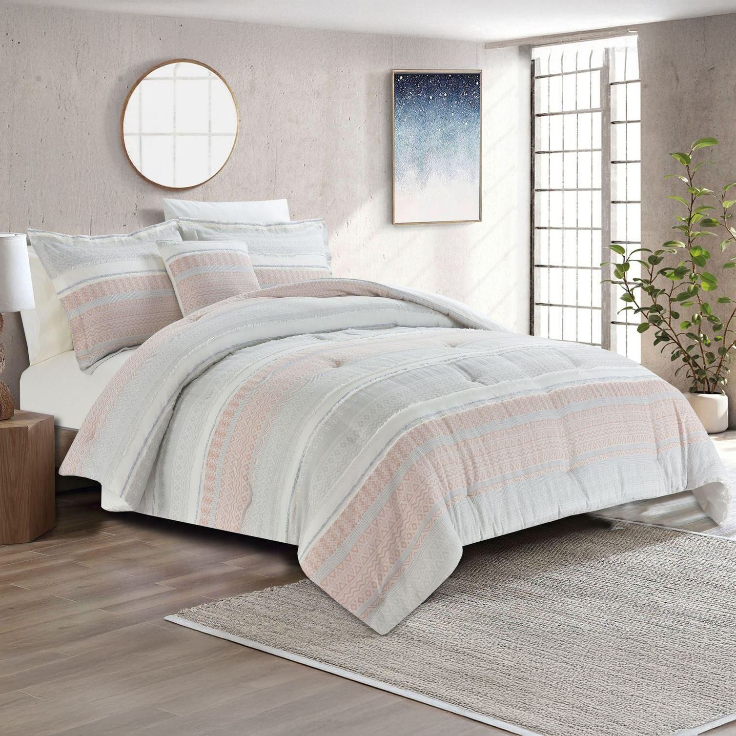 طقم غطاء تخت 7 قطع  BRISMATES CORAL مجوز