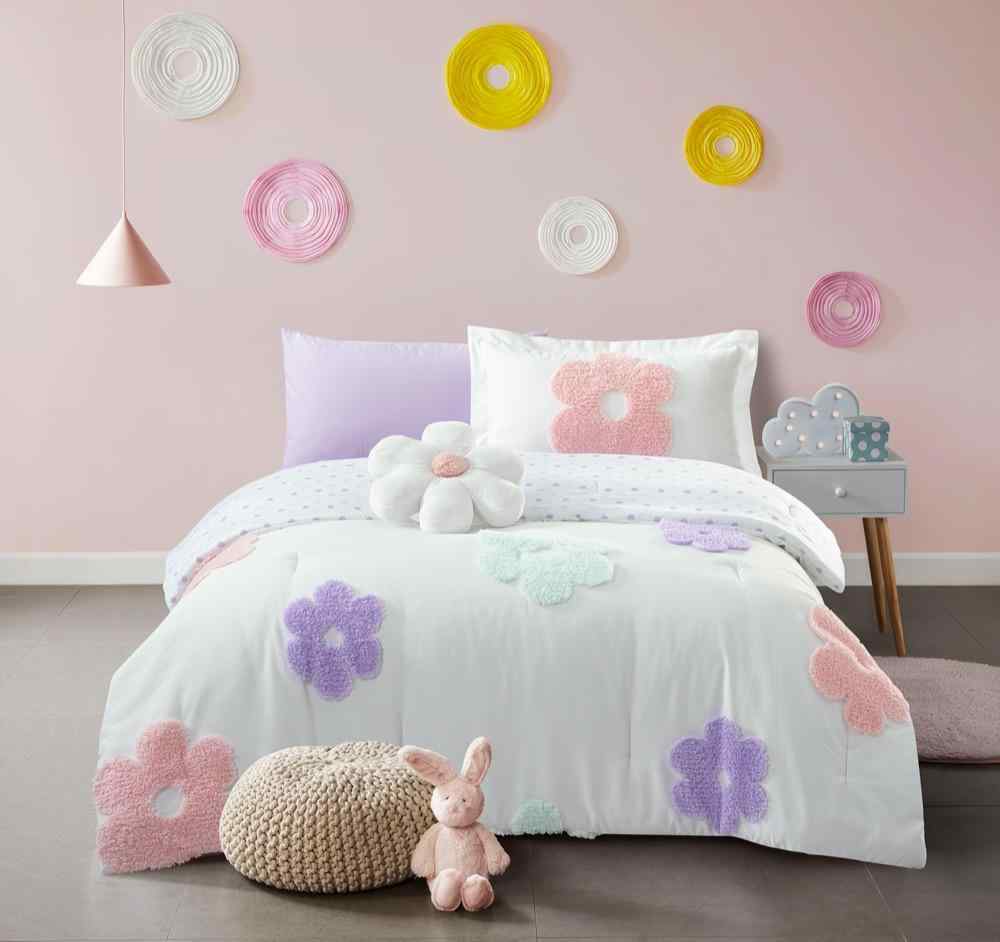 طقم غطاء تخت ميكروفايبر 5 قطع kids zone gracie multi