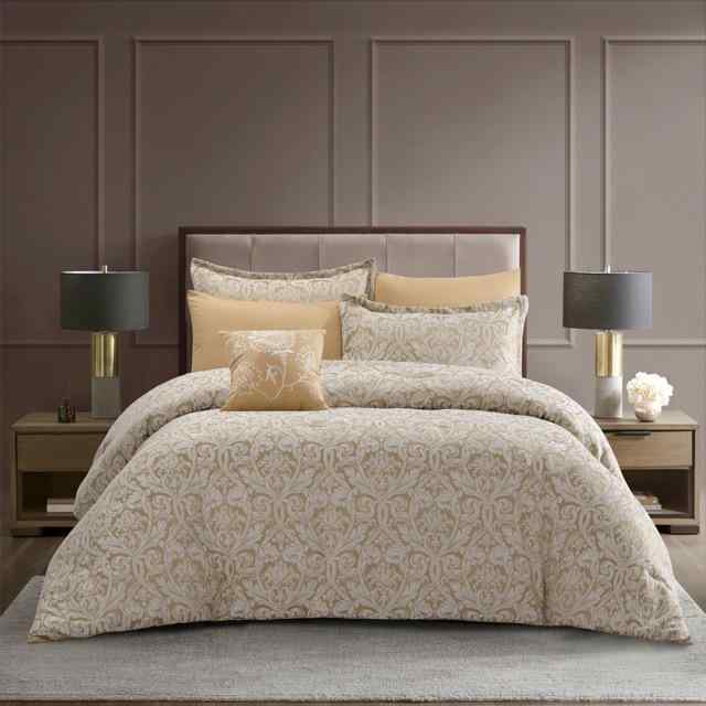 مفرش  مجوز7 قطع   PAISLEY GOLD TAILOR JACQUARD