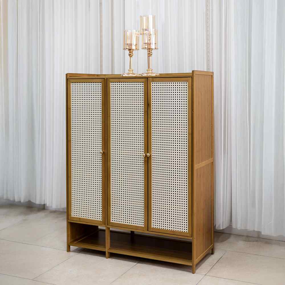 خزانة احذية بامبو 3 دفات