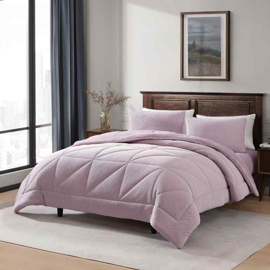 طقم جاكار فلانيل مجوز SNUG  LILAC