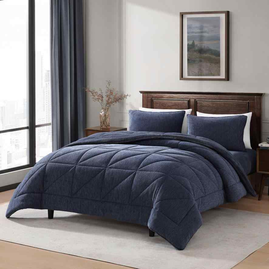 طقم جاكار فلانيل مفرد SNUG NAVY