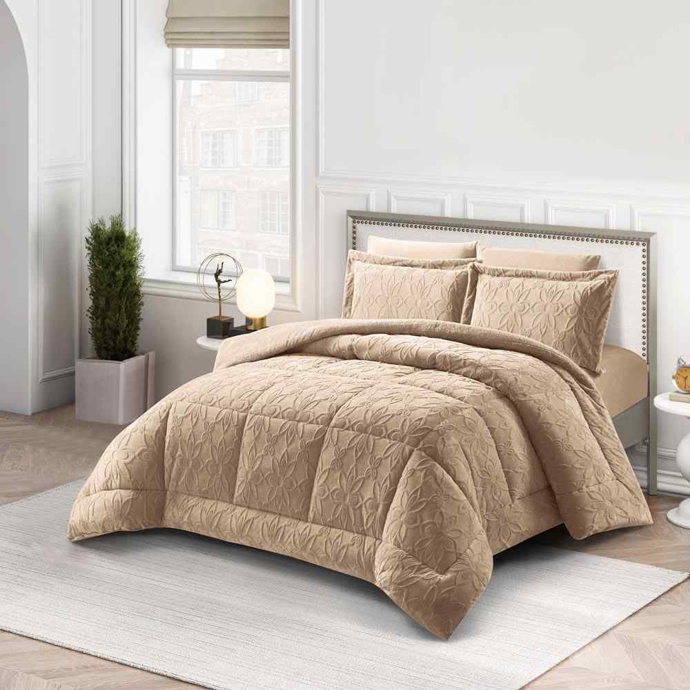 طقم غطاء مجور 6 قطع FLORIVA BEIGE