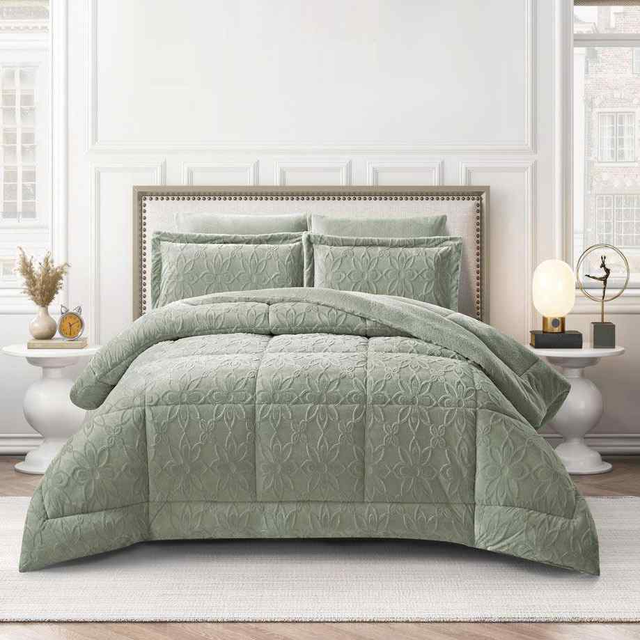 طقم غطاء مفرد 4 قطع FLORIVA GREEN