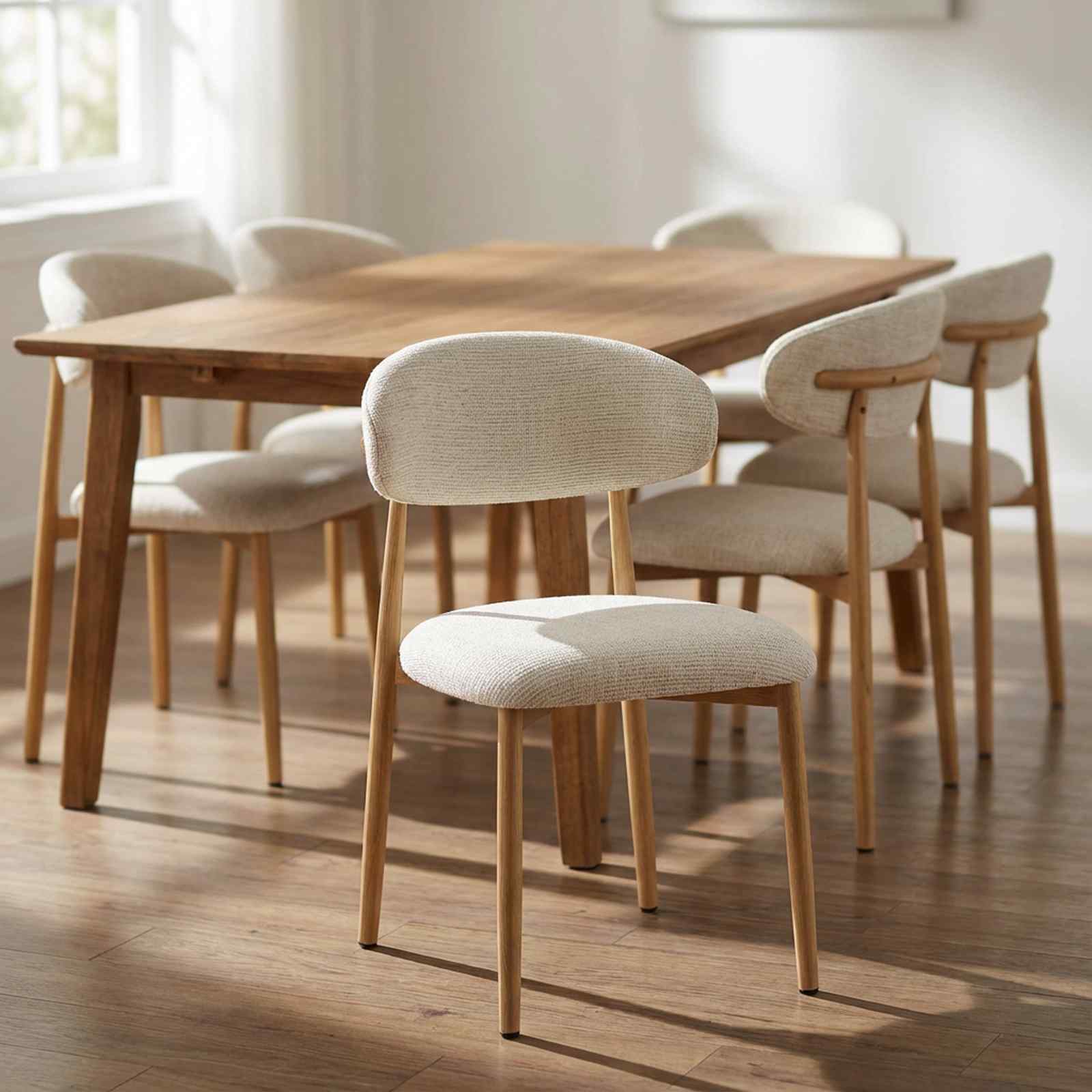 كرسي سفرة المنيوم لون خشبي