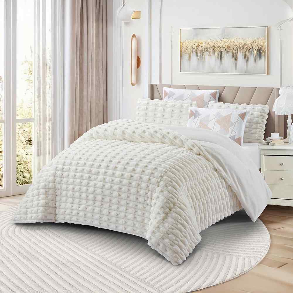 طقم مفرش شتوي فلورين 6 قطع سكري