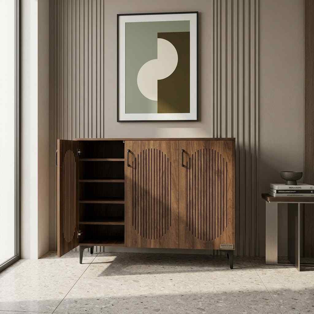 خزانة احذية خشب 3 دفات بيني