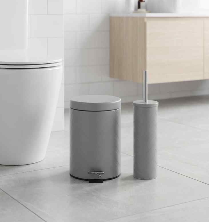 سطل قمامة 5 لتر + فرشاة زجزاج سكني