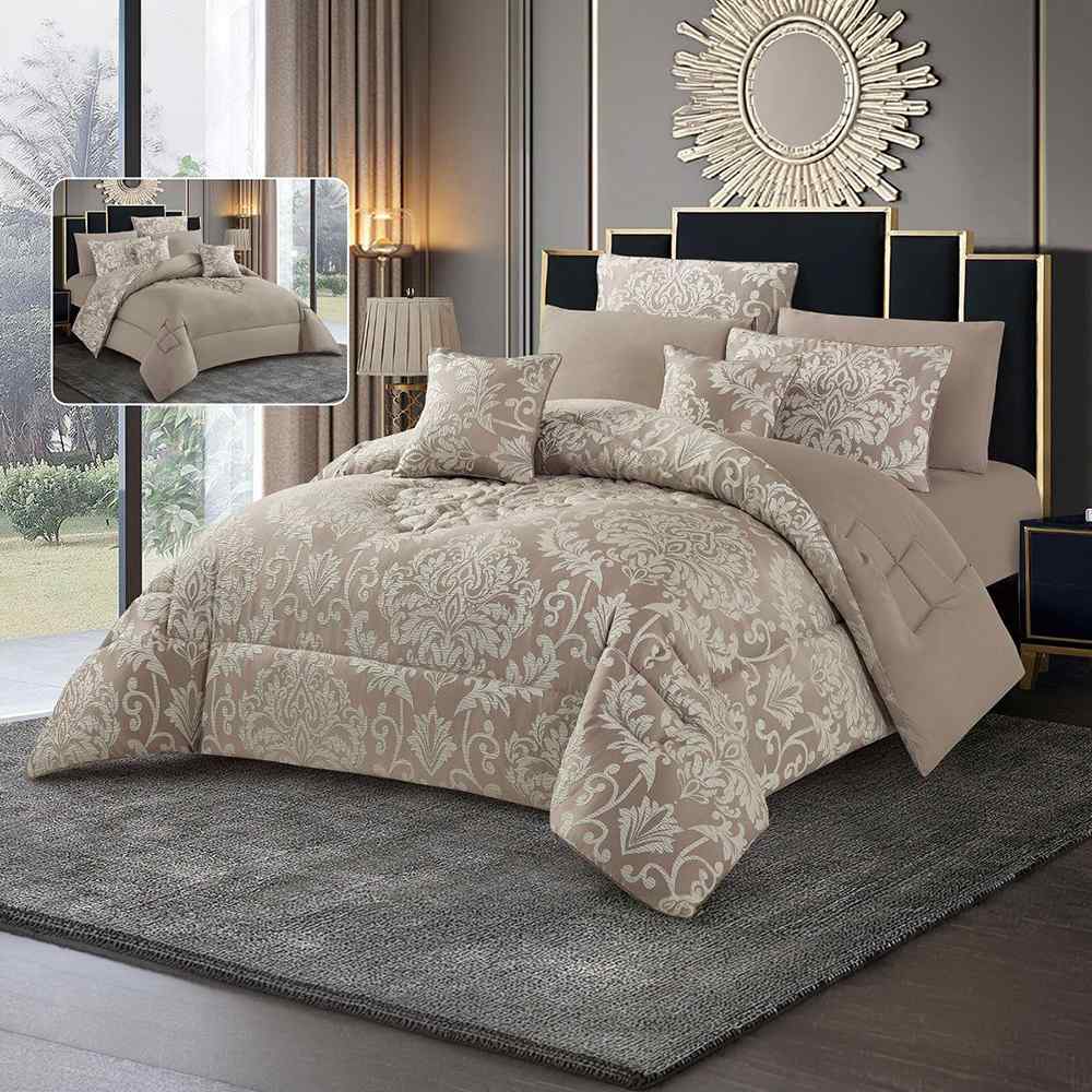 مفرش مجوز 8 قطع العتبة ستان مجكر بانياس موكا